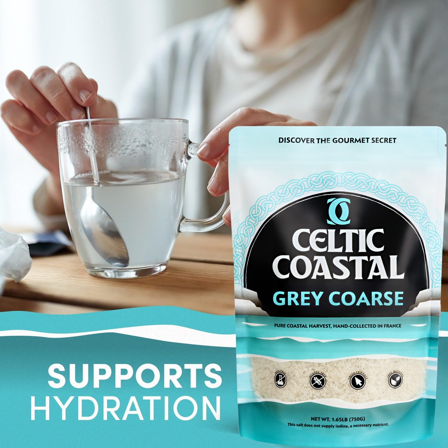Celtic Coastal Grey Coarse - Natural Salt